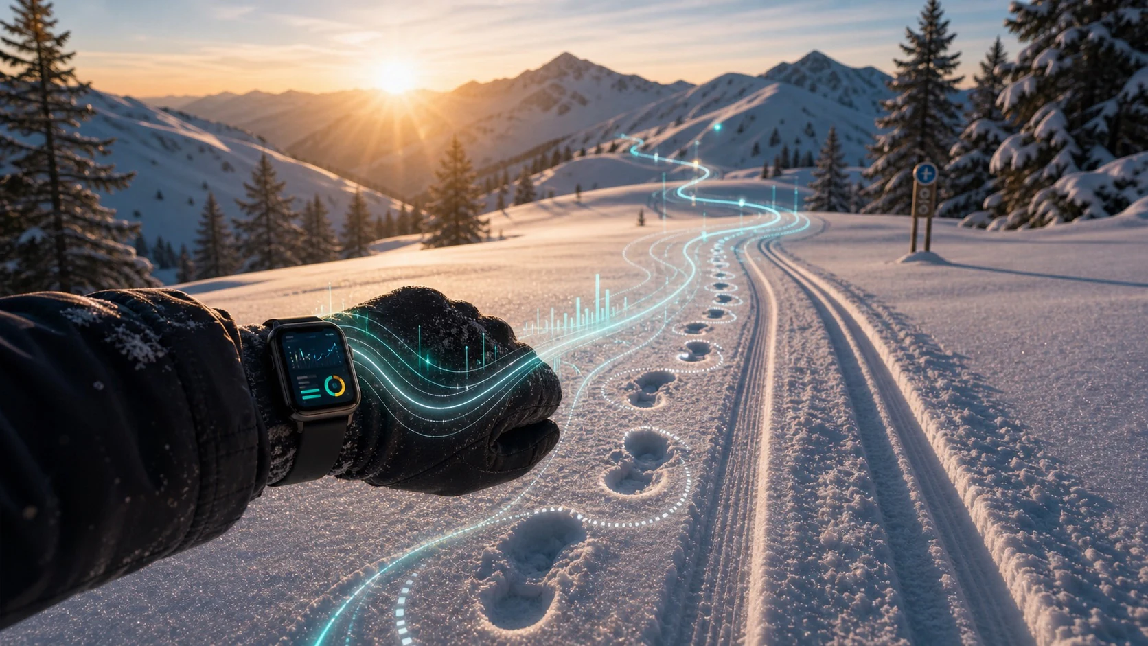 Fitnessdaten aus Schlaf, HRV, Workouts und Erholung fließen in einen Skitrainingsplan auf dem Smartphone